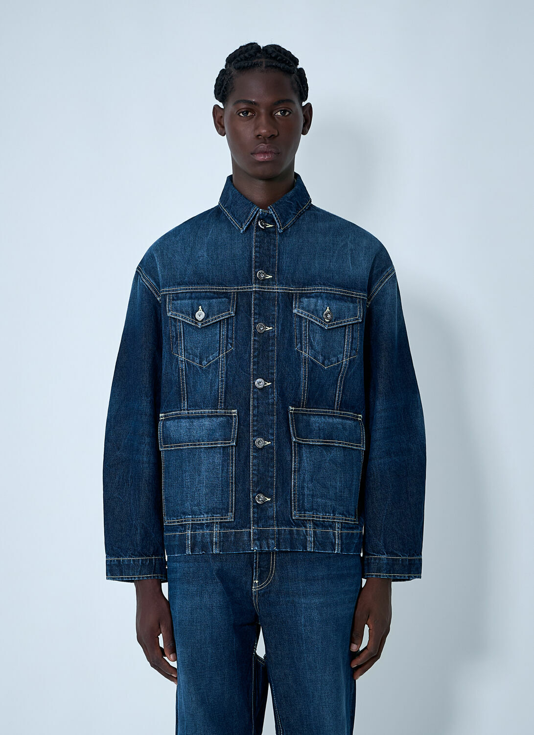 Jean Paul Gaultier Cut.Out Denim Jacket Jean Paul Gaultier