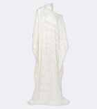Taller Marmo Streep scarf-detail fil coupé kaftan