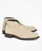 Brooks Brothers Men's 1818 Footwear Suede Chukka Boots | Beige