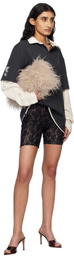 MISBHV Black Stella Lace Shorts