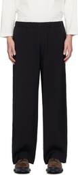 YLÈVE Black Broad Trousers
