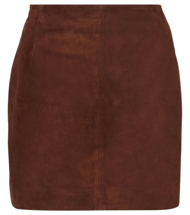 Photo: Nour Hammour Remi suede miniskirt