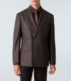 Brioni Prince of Wales check wool blazer