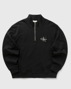Calvin Klein Jeans LS EU 350TERRY MICRO MONOLOGO QT Black Mens Half-Zip