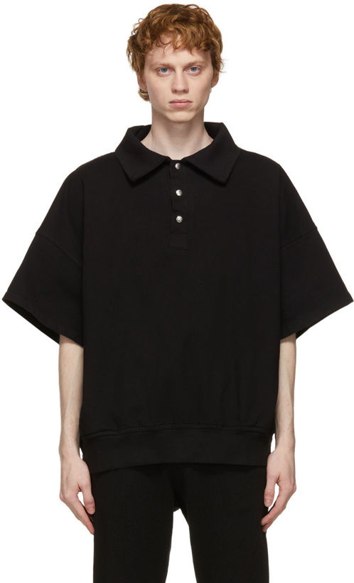 Photo: Rhude Black Rhacer Ivy Polo