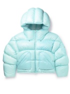 Moncler Genius - Dingyun Zhang Josa Logo-Appliquéd Quilted Shell Hooded Down Jacket - Blue