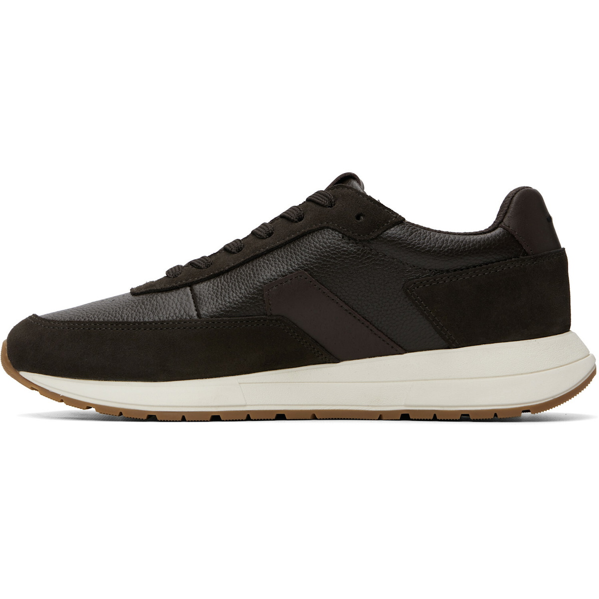 BOSS Brown Leather Sneakers