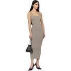Entire Studios Gray Raw Knit Midi Dress