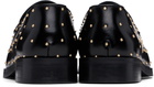 Ernest W. Baker Black Studded Leather Loafers