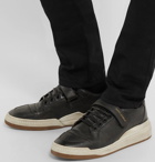 Saint Laurent - SL24 Perforated Leather Sneakers - Men - Black