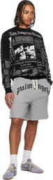 Palm Angels Black LA Times Edition Sweater