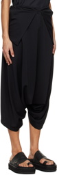 132 5. ISSEY MIYAKE Black Foldover Trousers