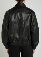 Studio Nicholson Piston Leather Jacket Black