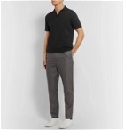 Saman Amel - Slim-Fit Cotton Polo Shirt - Black