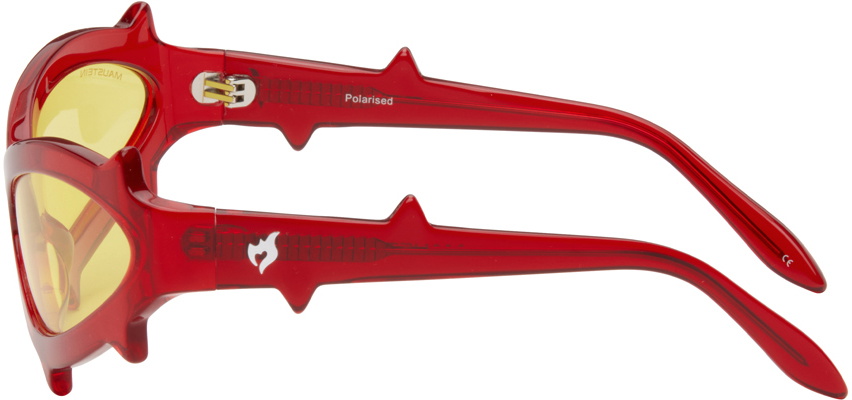 MAUSTEIN SSENSE Exclusive Red Spike Sunglasses