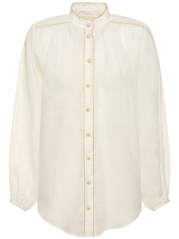 Photo: ZIMMERMANN - Junie Billow Ramie Shirt