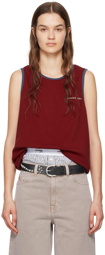 Carter Young Red Embroidered Tank Top