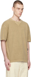 BOSS Beige Oversized-Fit T-Shirt