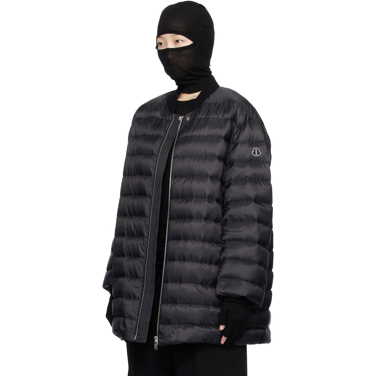 Rick Owens Moncler + Rick Owens Black Flight Down Jacket