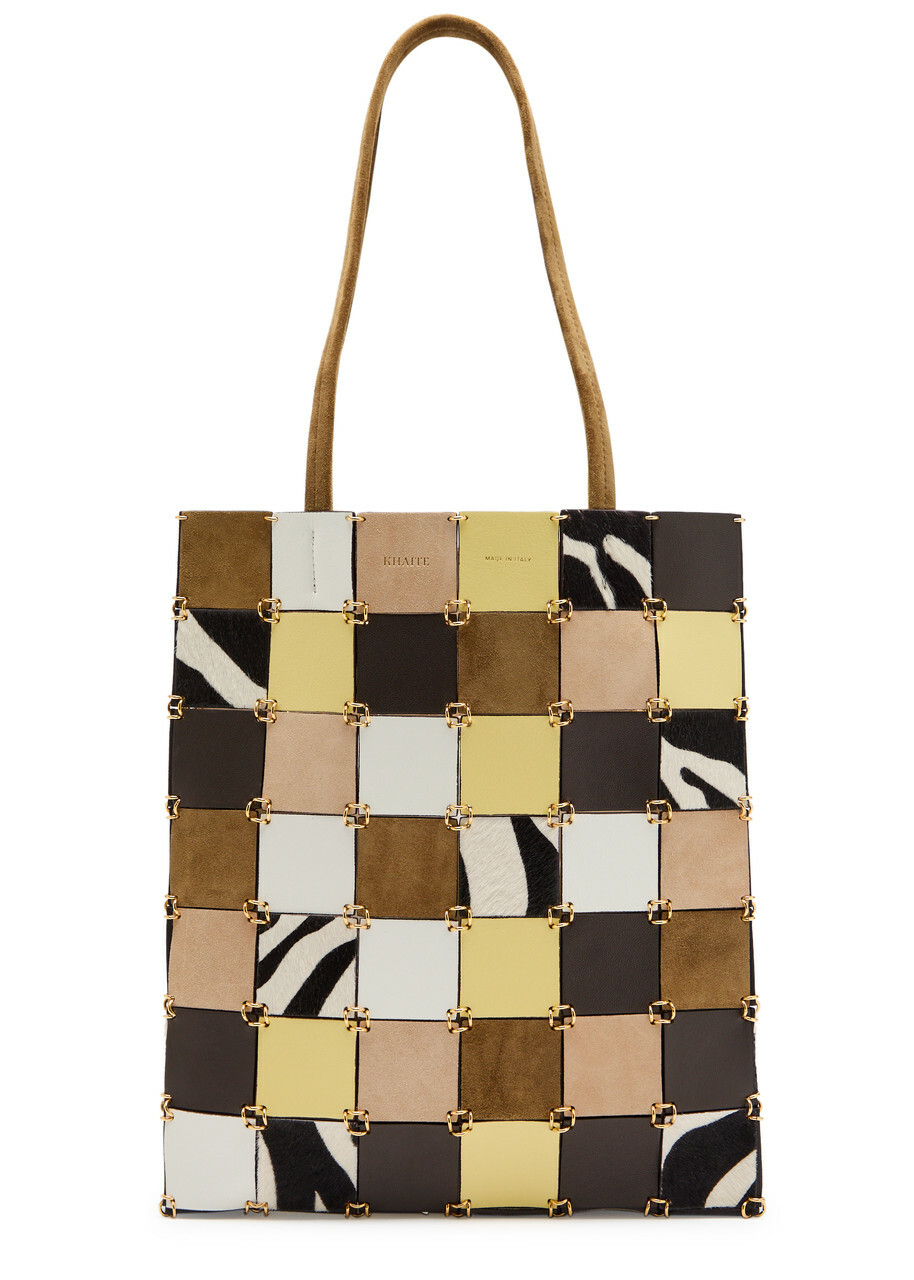 Khaite Emma Small Panelled Suede Tote bag - Multicoloured - One Size
