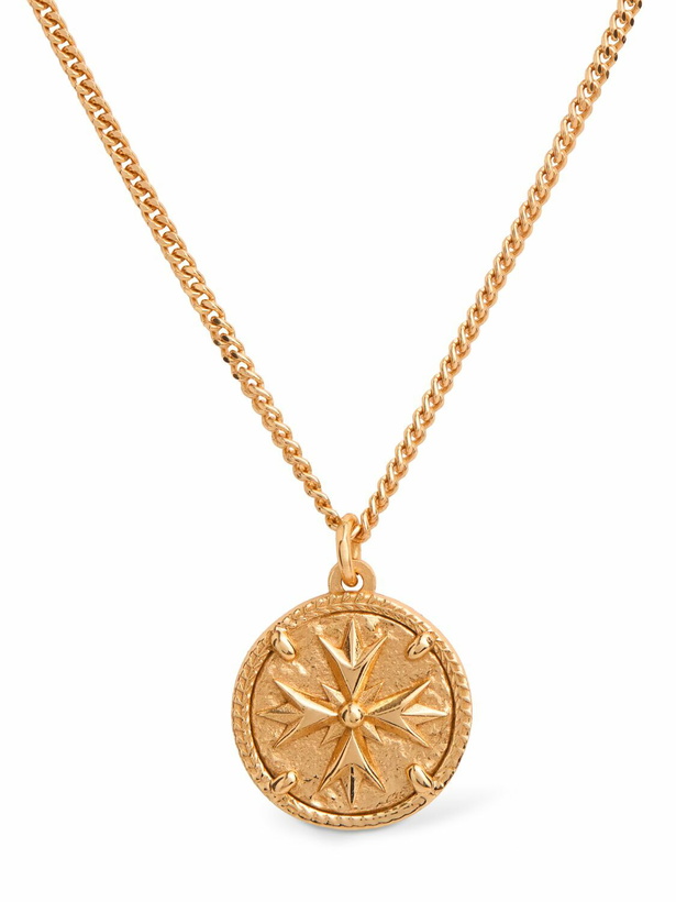 Photo: EMANUELE BICOCCHI Gold Eb Crest Coin Pendant Necklace