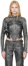 KNWLS Black Claw Leather Jacket