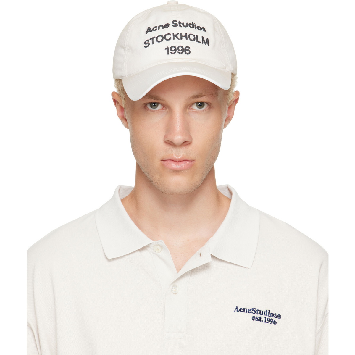 Acne Studios Off-White '1996' Logo Baseball Cap