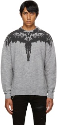 Marcelo Burlon County of Milan Grey Tempura Wings Sweater