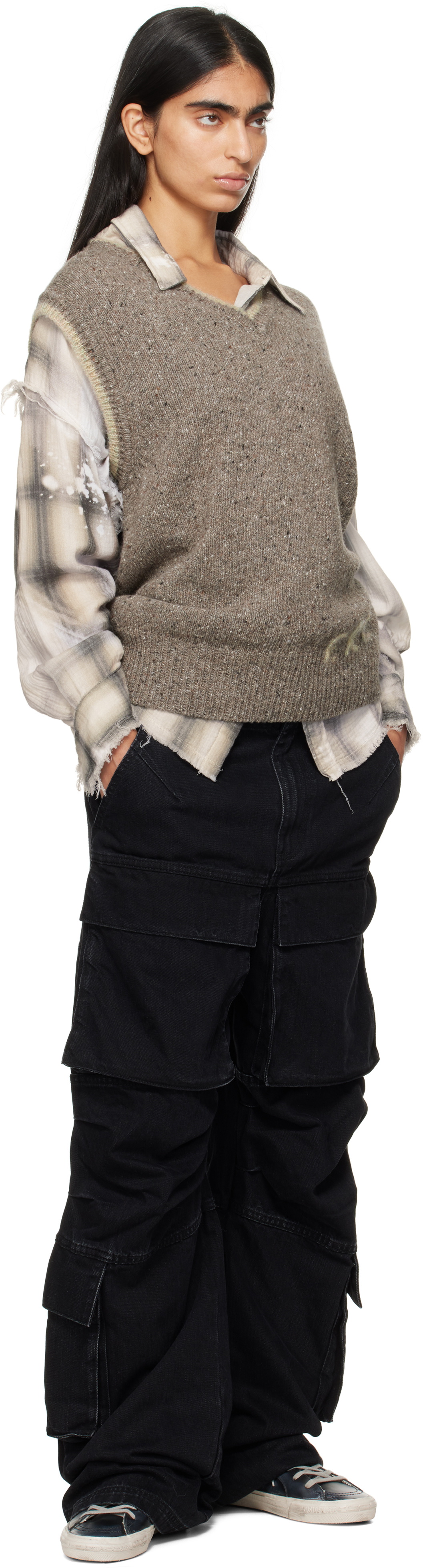 ERL Gray 'ERL' Knit Vest