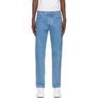 AMI Alexandre Mattiussi Blue Straight Fit Jeans