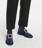 Roger Vivier Viv’ Rangers Strass suede Chelsea boots