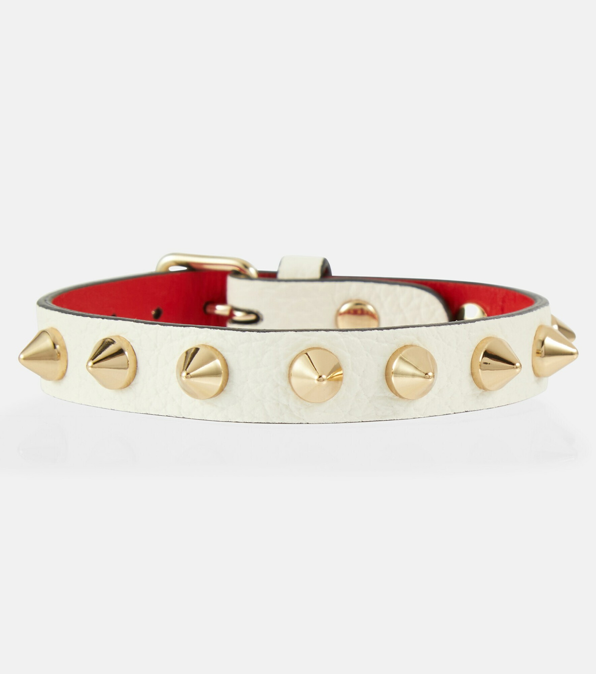 Christian Louboutin Loubilink embellished leather bracelet Christian Louboutin