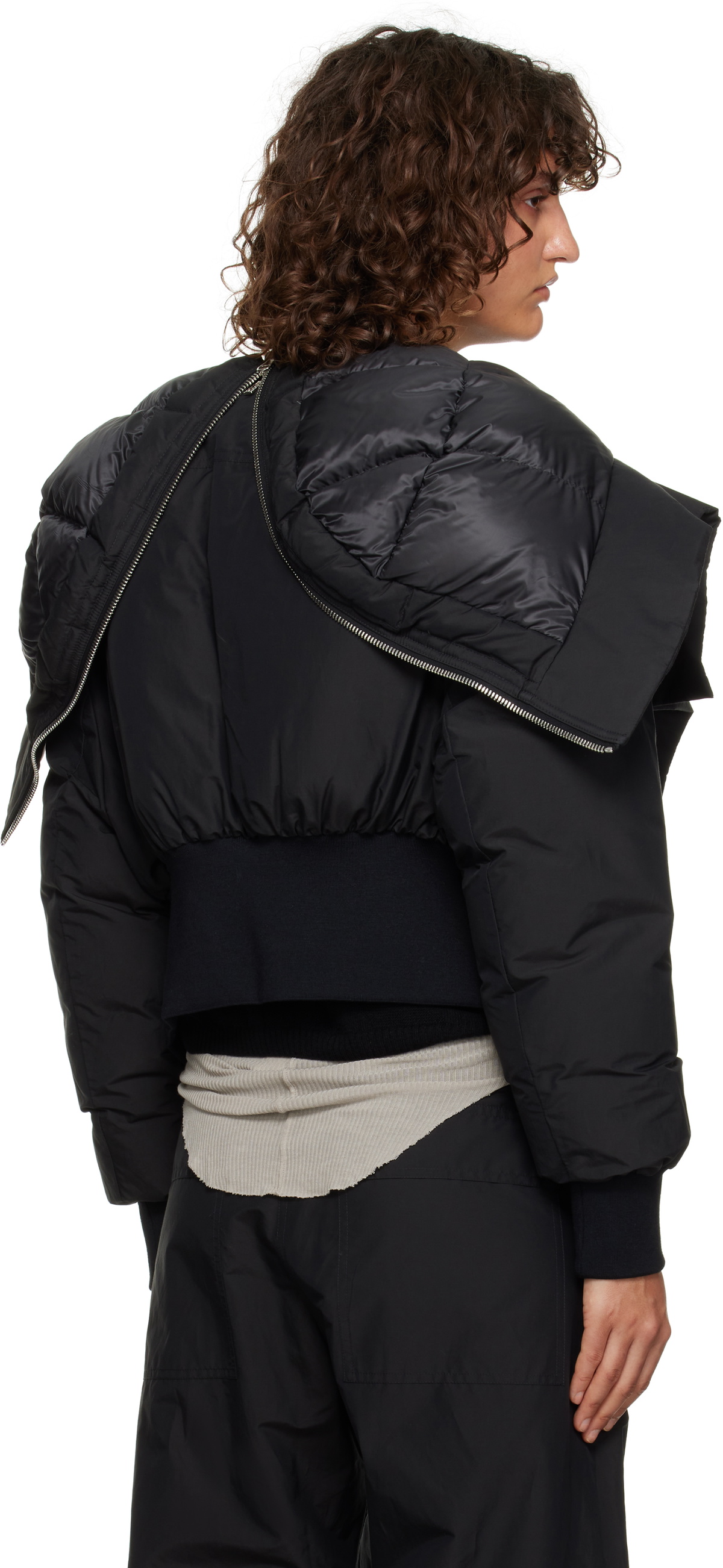 Rick Owens Moncler + Rick Owens Black Alice Jacket Rick Owens