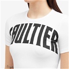 Jean Paul Gaultier Women's Logo Baby T-Shirt in White/Black