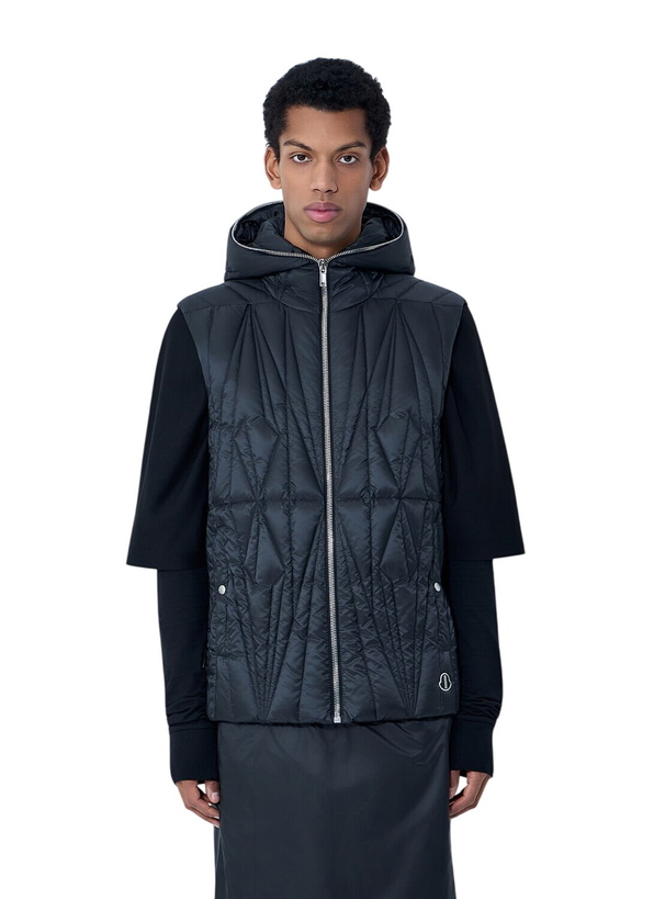 Photo: Moncler + Rick Owens Geocamo Flight Quilted Hooded Gilet