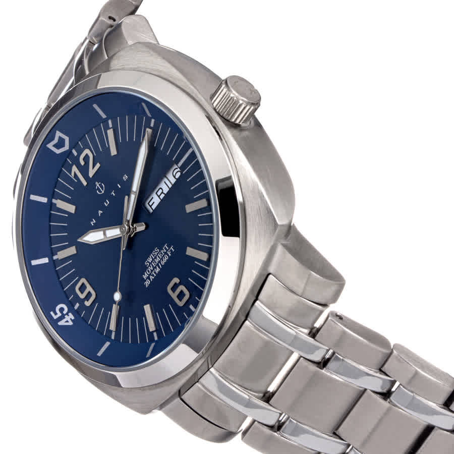 Nautis Stealth Quartz Blue Dial Mens Watch GL2087-C