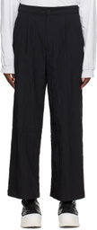 VEIN Black Crinkled Trousers