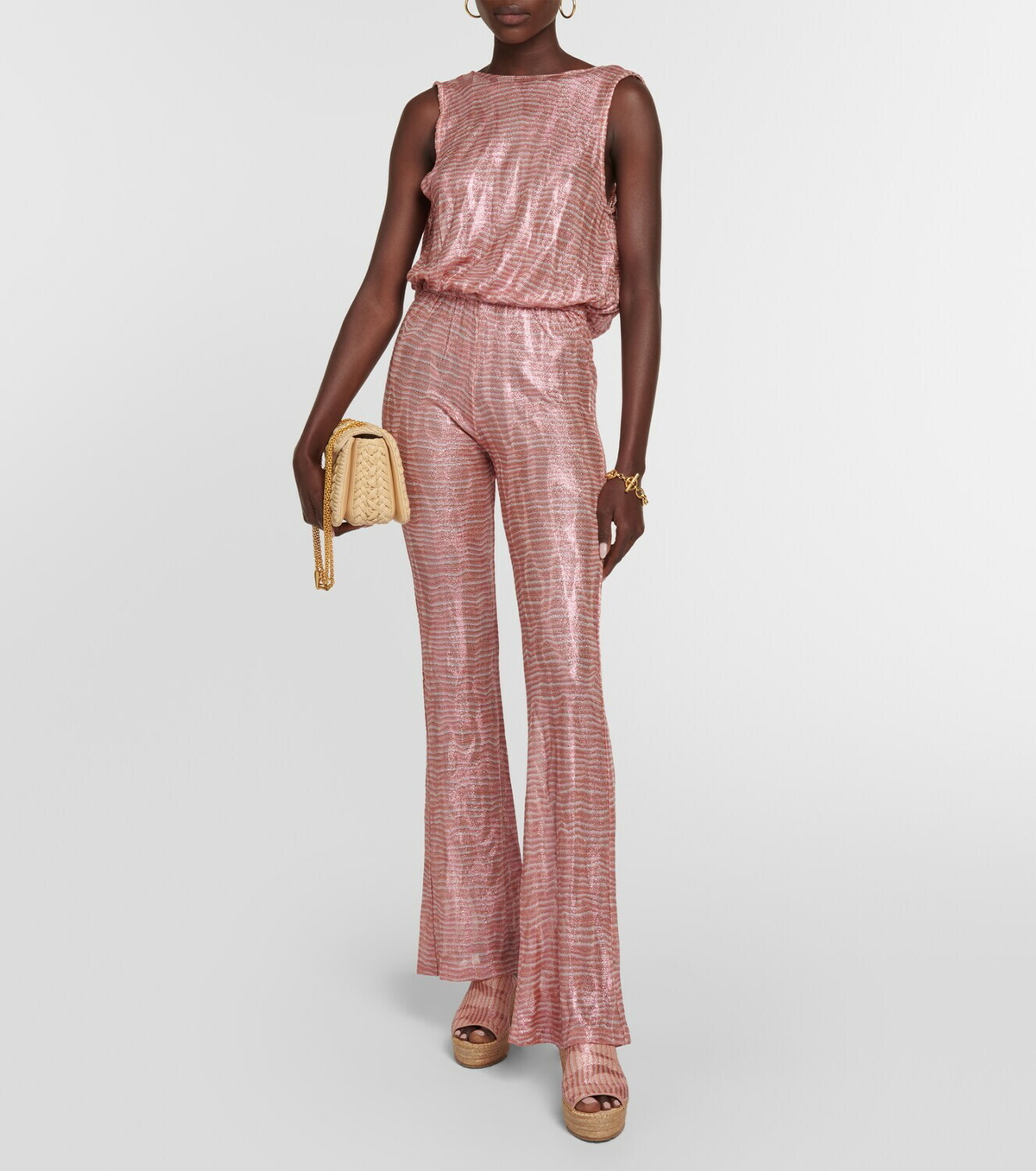 Missoni Mare Jacquard cowl neck jumpsuit