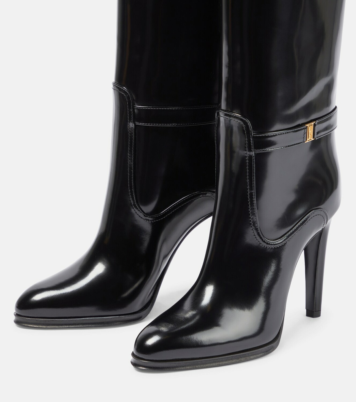 Saint Laurent - Diane 110 knee-high leather boots