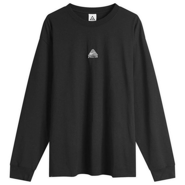 Photo: Nike Men's Apparel ACG Lungs Long Sleeve T-Shirt in Black/Summit White