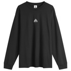 Nike Men's Apparel ACG Lungs Long Sleeve T-Shirt in Black/Summit White