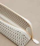 Alaïa Delta Small leather clutch