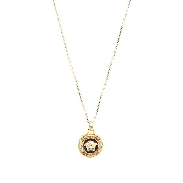 Photo: Versace Men's Medusa Head Medallion and Necklace in Gold/Black