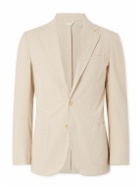 De Petrillo - Cotton-Blend Seersucker Suit Jacket - Neutrals