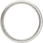 Maison Margiela Silver Polished Logo Ring