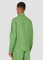 Cleo Zip Front Cargo Overshirt in Green