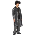 Tanaka SSENSE Exclusive Black and Silver Jean Coat