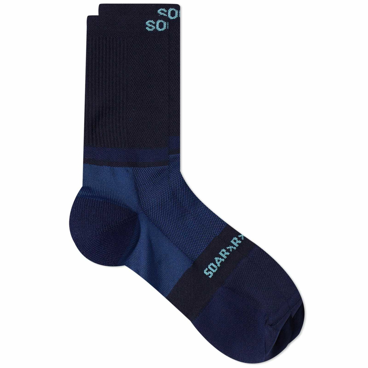 SOAR Men's Crew Sock in Navy/Royal Soar Running