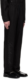 Saintwoods Black Relaxed Trousers
