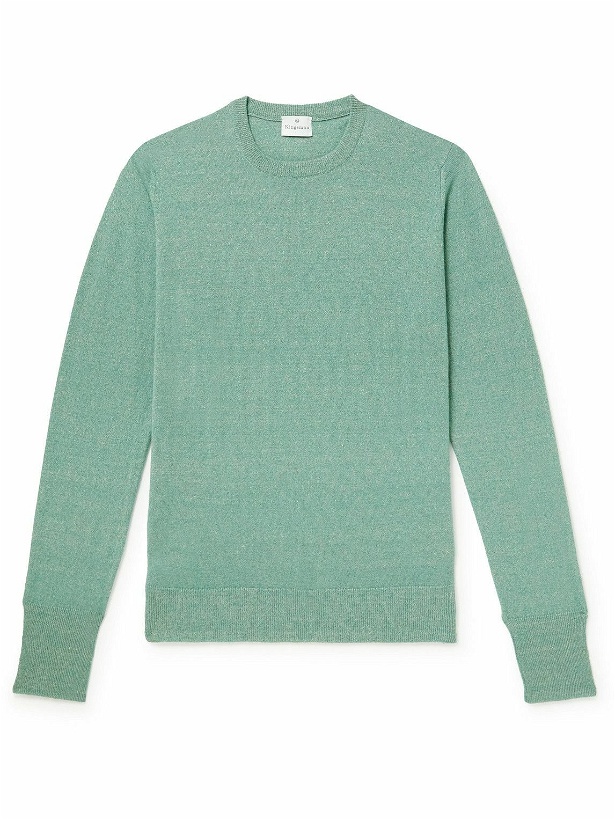 Photo: Kingsman - Cashmere and Linen-Blend Sweater - Green
